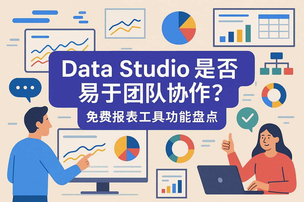 Data Studio是否易于团队协作？免费报表工具功能盘点